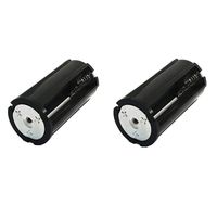 GFORTUN 2PCS 3 X 18650 Parallel Battery Holder Adapter Cylinder Battery Storage Case Black Plastic