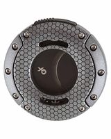 Xikar XO Double Guillotine Cutter, Dual Stainless Steel Blades, 64 Ring Gauge, Gunmetal Honeycomb