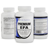 #1 Burpless Fish Oil Omega 3 6 9 EFA with EPA DHA CLA GLA Flax & Borage- More Than Just Fish Oil- Premium EFA 120 Pills- Essential Fatty Acids Supplement for Weight Loss Heart Health & Joint Relief