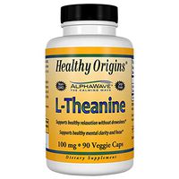 Healthy Origins L-Theanine (AlphaWave) 100 mg, 90 Veggie Caps