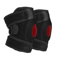 SHINE HAI Knee Brace Support Sleeves (Pair) Adjustable Compression Brace for Running Walking, Hiking,Gym Workout and Pain Relief for Arthritis