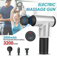 TEEWAL Professional Quiet Percussion Massage Gun – 6 Speed Cordless Handheld Deep Tissue &Muscle Massager, Fascia Gun Deep Tissue Percussion Muscle Massager for Pain Relief