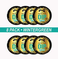 TeaZA Herbal Energy Wintergreen Pouches -Nicotine Free, Tobacco Free Pouches - Made with Green Tea Energy Dip Pouches [8 Pack]