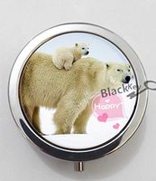 BlackKey Bear Animal 3-Compartment Decorative Pocket Gift Box Case Organizer for Pill, Color 1 -1468