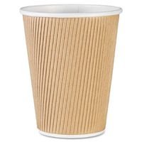 3 x Genuine Joe GJO11260CT Insulated Ripple Hot Cup, 12-Ounce Capacity,(Pack of 500)