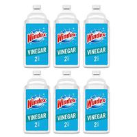 Windex Glass Cleaner Refill, Vinegar, 2 L (Pack of 6)