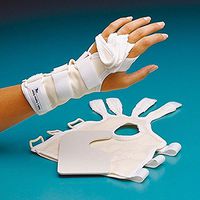 Rolyan Adjustable Ulnar Deviation Splint - Left Small, fits wrist circumferences up to 5 1/2"