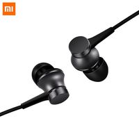 Xiaomi Piston In-Ear Headphones Earphones Earbuds Headset with Remote & Mic - 2017 Colorful Fresh Edition (Black)