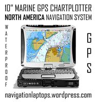 PREMIUM 10" Marine GPS Chartplotter Navigation system - US Waters Charts