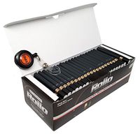 Rollo Eclipse - King Size (84mm) Black Cigarette Tubes (200 Tubes per Box) 5 Boxes with Rolling Paper Depot Lighter Lasso