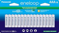 Panasonic BK-4MCCA16FA eneloop AAA 2100 Cycle Ni-MH Pre-Charged Rechargeable Batteries, 16 Pack