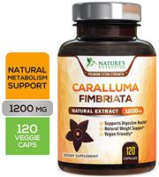 Caralluma Fimbriata Extract High Potency 1200mg - Natural Support for Metabolism & Endurance, Made in USA, Best Vegan Diet Pills Supplement for Men & Women, Non-GMO - 120 Capsules