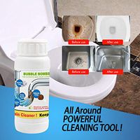Quick Foaming Toilet Cleaner, Magic Bubble Bombs Quality 1 Bottle 100g Suitable for Sewer Drain Outlet and Sin