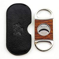 Brizard & Co Double Guillotine Series II Exotic Wood Inlaid Cigar Cutter (Sapele Pomele)