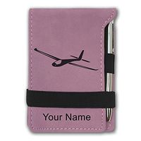 Mini Notepad, Glider, Personalized Engraving Included (Pink)