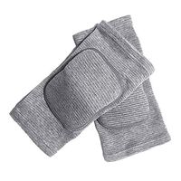 MINILUJIA Children's Kids Knee Brace Pad Tight Non-Falling Sponge Sleeves Breathable Flexible Elastic Support Protector Cover 2PCS/Pair (xs, Grey)
