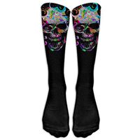 Men's Women's Colorful Skull Athletic Socks Stockings Tube Socks