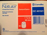 Surfit Natura Closed End Pouch Opaque, Model No : 401521, Size : 38 mm, Box Of 30