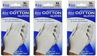 Cara Cotton Gloves - XL (Pack of 3 )
