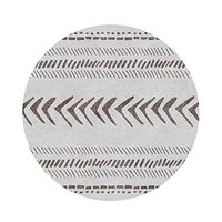 Modern Minimalist Round Carpet Polyester Carpet Geometric Vintage 60s Home Decor Mat Polyester Rug