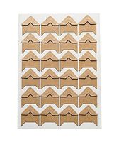 120pcs Self Adhesive Paper Photo Foto Corner Stickers For Scrapbooking, Personal Journal & Diary Adhesives (Kraft)