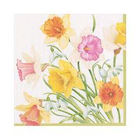 Caspari Daffodil Waltz Paper Luncheon Napkins - 80 Count