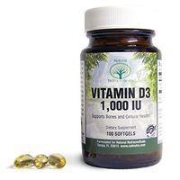 Natural Nutra Supreme Vitamin D3 1000 IU Softgels, Supplement for Immune Support, Bone and Teeth Strength, Muscle Health, Gluten Free, Non-GMO, 100 Count