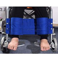 RANRANHOME Wheelchair Footrest Leg Restraint Strap Wheelchair Seat Belt Safety Transport Foot Support Belt Seniors (Blue),Blue