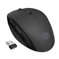 Criacr Wireless Mouse, Portable Optical Office Mouse with USB Receiver, 3-level Adjustable DPI, 200-hour Battery Life, Ergonomic Grip, 6 Buttons for PC, Desktop, Laptop, Computer, Mac