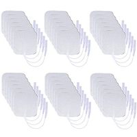 TENS Unit Electrode Pads 36 Pieces Wired Self-Adhesive Electrodes Premium Replacement Pads for TENS Units - 2x2 Inches (2x2-36Pack)