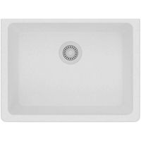 Elkay Quartz Classic ELGU2522WH0 Single Bowl Undermount Sink, White
