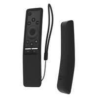 SIKAI Silicone Protective Case Cover for Samsung Smart TV Remote BN59 Series Shockproof Anti-Slip for BN59-01241A BN59-01242A BN59-01266A QLED Remote Anti-Lost with Remote Loop (Black)
