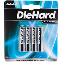 Diehard Long Lasting Alkaline Batteries AAA - 4 Pack