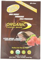 Organic Food Bar, Active Greens Protein Chocolate Covered, 75g (Pack of 12)