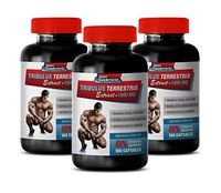 libido and Testosterone - TRIBULUS TERRESTRIS Extract 1000MG - 45% STEROIDAL SAPONINS - Maximum Strength - tribulus terrestris - 3 Bottles 300 Capsules