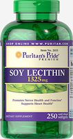 Puritan's Pride Soy Lecithin 1325 mg-250 Rapid Release Softgels
