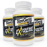 3 New Upgrade SizeGenix EXTREME with added 250mg of Belizean Man Vine extract Male Enhancement to increase size hardness & stamina