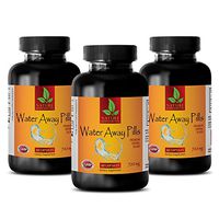 antioxidant Complex - Water Away Pills 700 Mg - Premium Herbal Blend - Immune System Pills - 3 Bottles (180 Capsules)