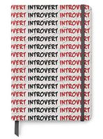 Introvert - PU Leather A5 Lined Journal Notebook - Mental Health Awareness