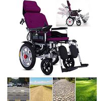 Folding Electric Wheelchairs Elderly Lightweight Electric Wheelchair Portable Scooter 360° Joystick Lithium Battery Gifts for The Elderly and The Disabled