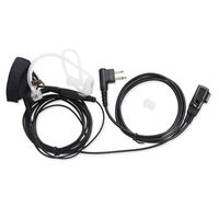TENQ Covert Acoustic Tube Earpiece Headset Mic with Finger PTT for Motorola Radio 2pin Pmr446 Pr400 Mag One Bpr40 A8 Ep450 Au1200 Etc