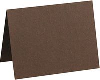 A2 Folded Card (4 1/4 x 5 1/2) - Chocolate Brown (50 Qty.)