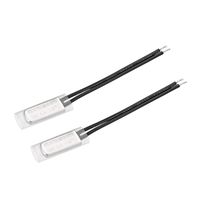 uxcell KSD9700 Thermostat, 45℃ Normally Open Temperature Switch Thermal Switch, N.O 5A Metal Bimetal Temperature Controller 2pcs