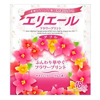 Elleair toilet Tissue Flower Print 18 roll double