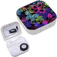 Portable Contact Lens Case Box Travel Kit Mirror + Bottle + Tweezers Container Holder [ Girls Boys ]