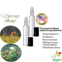Set of 2: Spring Rains Fragrance (Made in USA, Phthalate Free & Vegan)