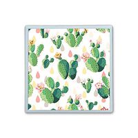 Contact Lens Box Holder Container Case Storage Eyecare Kit - Green Cactus