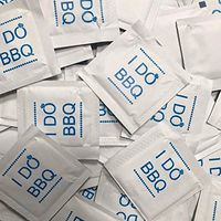 I DO BBQ Wet Wipes - Pack of 50 Moist Towelettes (BLACK)