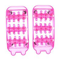 2 X Foot Acupressure Reflexology Self Massage Tool Foot Care Roller Massager - Pink