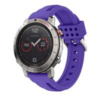 XZZTX Compatible with Garmin Fenix Chronos Watch Band, Soft Silicone Replacement Watch Strap Wristband Compatible for Garmin Fenix Chronos Smart Watch,Purple